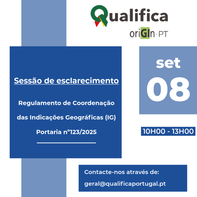 Regulamento de Coordenação de Indicações Geográficas – Sessão de Esclarecimento 08/09/2025 